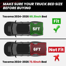 Xs-ns10b1 Lasfit Liners 5/6 Ft Truck Bed Mat For Nissan Frontier 2022-2026 Liner Waterproof