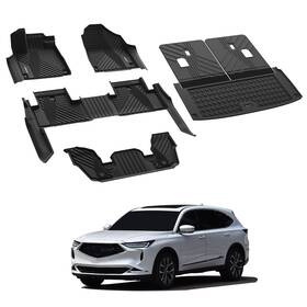 Ll-ac02a Lasfit Floor Mats For Acura Mdx 2022 2023 2024 2025 2026 1st &2nd And 3rd Cargo Mat