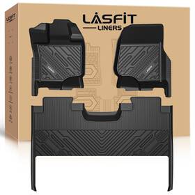 Ll-fd01zc Lasfit Floor Mats For Ford F-150 Lightning 2022-2025 Waterproof Tpe Liner