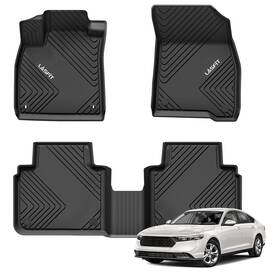 Ll-hn17 Lasfit Floor Mat Liner For Honda Accord 2023-2025 1st And 2nd Row All Weather Fit