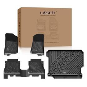 Ll-je06a Lasfit Floor Mats Cargo Jeep Wrangler Jl 2018 2026 4 Door Tpe Set