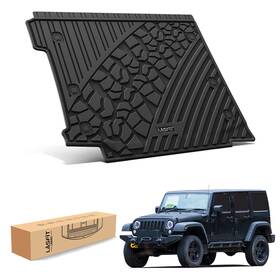 Ll-je06hb Lasfit Cargo Liner For Jeep Wrangler 2018-2025 With Subwoofer Protection Tpe Trunk Mat
