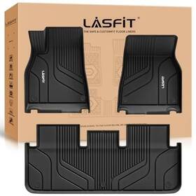 Ll-te08 Lasfit Tesla Model S Floor Mats 2021-2026 Tpe All Weather 1st 2nd Row Ll-te08 Lasfit Tesla Model S Floor Mats 2021-2026 Tpe All Weather 1st 2nd Row