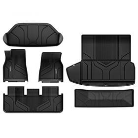 Ll-te08ta Lasfit Full Set Trunk And Frunk Cargo Liner Floor Mats For 2021-2024 Tesla Model S