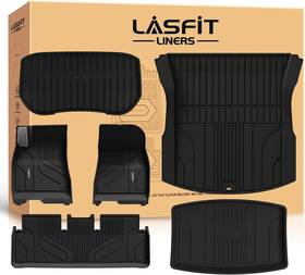 Lasfit Ll-te11t Floor Mats For Tesla Model 3 Highland 2024 2025 2026 Custom Fit Tpe All Weather