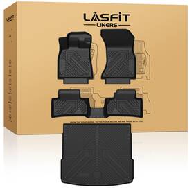 Xs-au16a Lasfit Floor Mats For Audi Q5 Sportback / Sq5 2021-2025 1st And 2nd Row Cargo