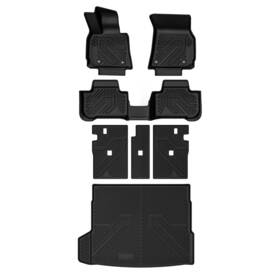 Xs-bw13a Lasfit Floor Mats For Bmw X3 2025 Custom Anti-slip 1st And 2nd Row Cargo Mat Full Set