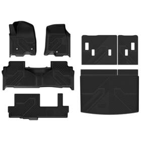 Xs-ca11a Lasfit Floor Mats For Chevrolet Suburban / Gmc Yukon Xl 2021-2025 8-seats Tpe Cargo Mat