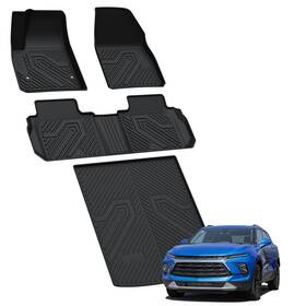 Xs-ch12a Lasfit Floor Mats For Chevrolet Blazer 2019-2025 Gasoline Protection Cargo Liner