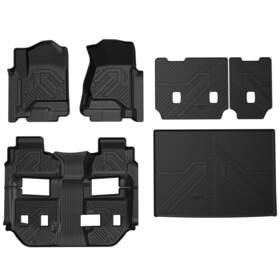 Xs-ch17a Lasfit Floor Mats And Cargo Mat For Chevrolet Suburban / Gmc Yukon Xl 2015-2020 Car Liner