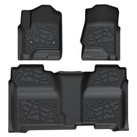Xs-ch20 Lasfit Floor Mats For 2015-2019 Chevrolet Silverado And Gmc Sierra 2500hd / 3500hd Liners