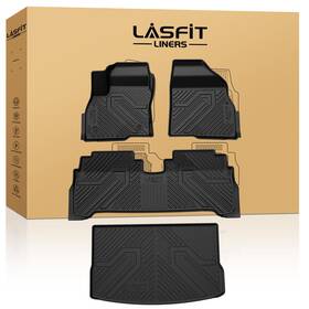 Xs-ch25a Lasfit Floor Mats For Chevrolet Bolt Euv 2022 2023 Tpe 1st And 2nd Row Cargo Mat