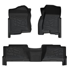 Xs-ch36 Lasfit Floor Mats Liners For Chevy Silverado 1500 / 2500hd 2001-2006 Crew Cab