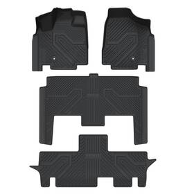 Xs-cr02 Lasfit Floor Mats For Dodge Grand Caravan 2008-2020 Tpe 1st And 2nd 3rd Liners