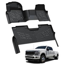 Xs-fd-7 Lasfit Floor Mats For Ford Super Duty F-250 F-350 F-450 1999-2007 / 2012-2026 Crew Cab