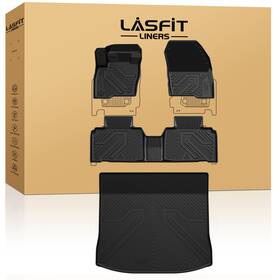 Xs-fd03a Lasfit Floor Mats And Cargo Mat For Ford Edge 2015-2024 Protection Anti-slip Tpe Full Set