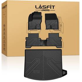 Xs-fd18a Lasfit Floor Mats For Ford Escape 2013-2019 Custom Tpe 1st &2nd Row And Cargo Mat
