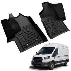 Xs-fd26 Lasfit Floor Mat For Ford Transit 2020-2024 Custom Anti-slip 1st Row Liner