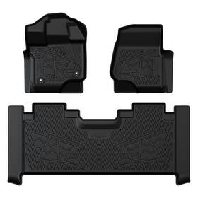 Xs-fd43 Lasfit Floor Mats For Ford F-150 2015-2026 Super Cab Carpet Anti-slip Liner