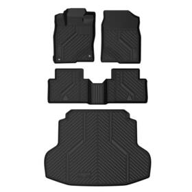 Xs-hn06a Lasfit Floor Mats For Honda Civic Only Fit Sedan 2016-2021 1st And 2nd Row Cargo Mat Xs-hn06a Lasfit Floor Mats For Honda Civic Only Fit Sedan 2016-2021 1st And 2nd Row Cargo Mat