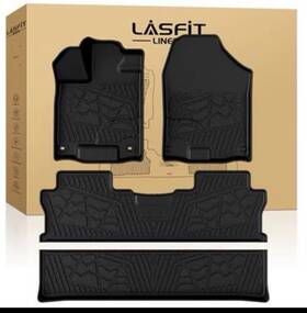 Xs-hn10 Lasfit Floor Mats For Honda Ridgeline 2017-2026 1st And 2nd 3rd Row Liners