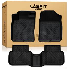 Xs-hn13 Lasfit Floor Mats For Honda Civic 2022-2026 1st And 2nd Row All Weather Protector