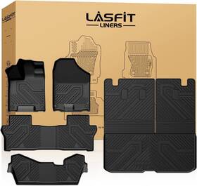 Xs-hn19a Lasfit Floor Mats For Honda Pilot 2016-2022 Only Fit 8 Seats Tpe Liners