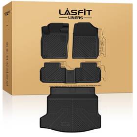 Xs-hn31a Lasfit Floor Mats For Honda Civic Hatchback Hybrid 2025-2026 1st And 2nd Row Cargo Mat