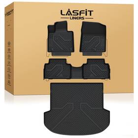Xs-hy11a Lasfit Floor Mats And Cargo Mat For Hyundai Santa Fe 2021-2023 Gas Protection Liner