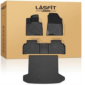 Xs-hy21a Lasfit Floor Mats For Hyundai Tucson 2022-2025 Custom 1st &2nd Row And Cargo Mat Full Set