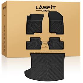 Xs-je14a Lasfit Floor Liners For Jeep Compass 2007-2017 Custom 1st And 2nd Row Cargo Mat