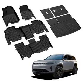 Xs-je15a Lasfit Tpe Floor Mats Liners And Cargo Mat Liner For Jeep Wagoneer 2022-2025