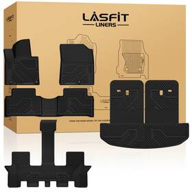Xs-ka11a Lasfit Floor Mats And Cargo Mat With Seatback For Kia Sorento 2021-2026 Gasoline Tpe Liner
