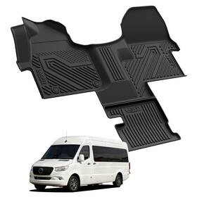 Xs-mb05 Lasfit Floor Mats For Mercedes Benz Sprinter 2019-2026 1st Row Tpe Liners