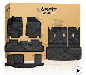 Xs-ns08a Lasfit Floor Mats For Nissan Pathfinder 2022-2026 - 7 And 8 Seater Full Set Xs-ns08a Lasfit Floor Mats For Nissan Pathfinder 2022-2026 - 7 And 8 Seater Full Set