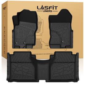 Xs-ns16 Lasfit Floor Mats For Nissan Frontier 2019-2021 Crew Cab Tpe 1st And 2nd Row Liners