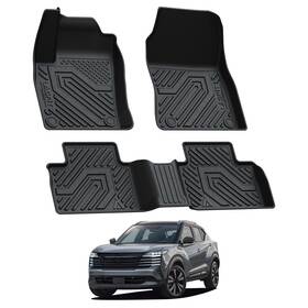 Xs-ns19 Lasfit Floor Mats For Nissan Kicks 2025 Protection 1st And 2nd Row Liner Full Set