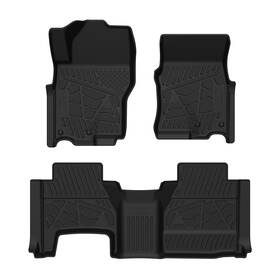 Lasfit Xs-ns26 3d Floor Mats For 2022-2026 Nissan Frontier King Cab All Weather Tpe Liner