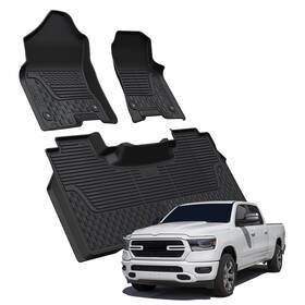 Xs-ra02 Lasfit Floor Mats For Ram 1500 2019-2024 Protection 1st And 2nd Row Liners Full Set