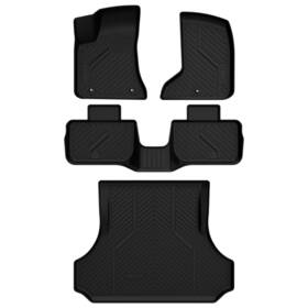 Xs-ra07a Lasfit Tpe Full Set Floor Mats And Cargo Liner For 2011-2023 Dodge Charger Awd Trunk Mat