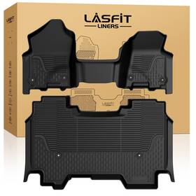 Xs-ra16 Lasfit Tpe Floor Mats Front And Rear Liners For 2019-2024 Ram 1500 Crew Cab