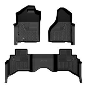 Xs-ra22 Lasfit 3d Tpe Floor Liners Mats For Ram 1500 2002-2008 / 2500 3500 2003-2009