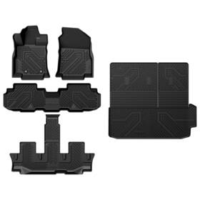 Xs-su05a Lasfit Floor Mats For Subaru Ascent 2019-2025 Cargo Mat With Seatback Anti-slip Liners