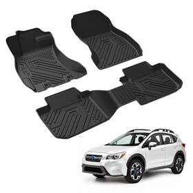 Xs-su11 Lasfit Floor Mats For Subaru Xv Crosstrek 2013-2015 / Impreza 2012-2016 Liners
