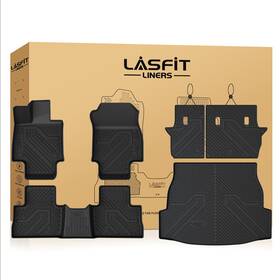 Xs-ty21a Lasfit Floor Mats For 2019-2025 Toyota Rav4 Gas Custom 1st And 2nd Row Cargo Mat