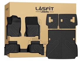 Xs-ty39a Lasfit Floor Mat For Toyota Land Cruiser 2024-2026 Tpe 1st And 2nd Row Cargo