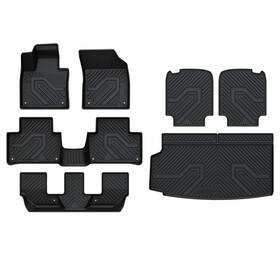 Xs-vv02a Lasfit Floor Mats For Volvo Xc-90 2016-2025 Plug-in Hybrid Cargo Mat With Seatback
