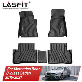 Ll-mb07 Lasft Floor Mats For 2015-2021 Mercedes-benz C-class Series All Weather Liners