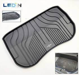 Msintflm-0004 Ledin 1 Pc Front Trunk Frunk Cargo Mat Black For 2017-2020 Tesla Model 3 All Weather
