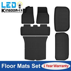 Ledkingdomus 197839308725 3d Floor Mats Cargo Liner For 2020- 2024 Tesla Model Y 5-seat All Weather Tpe